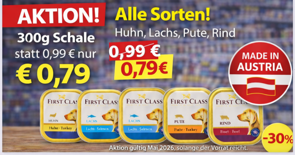 First Class Nassfutter Hunde