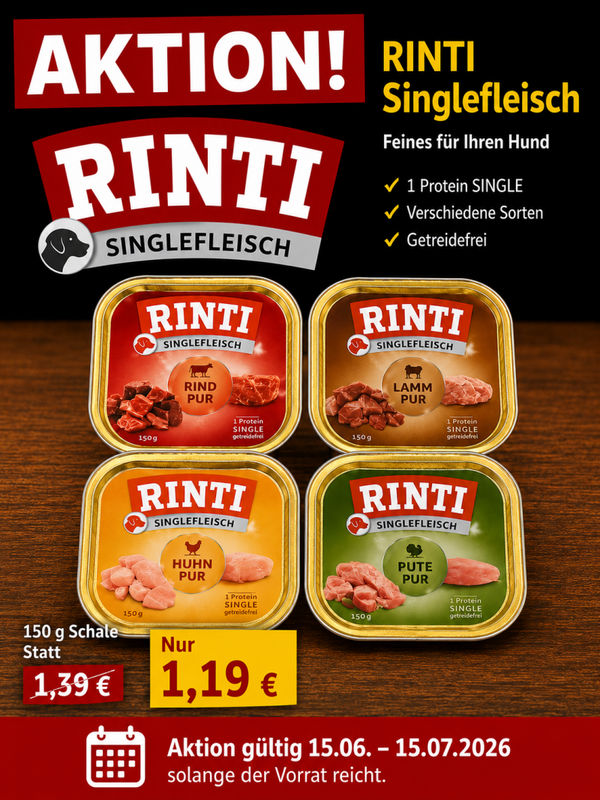 RINTI Singlefleisch Schale 150g