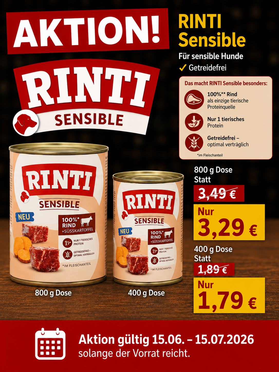 RINTI Sensible 800g Dosen