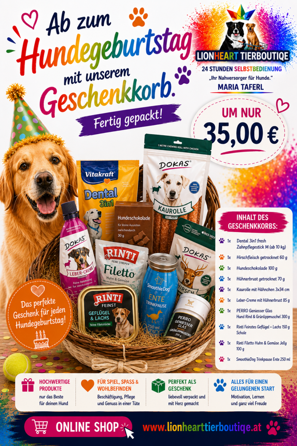 Geschenkskorb Hund