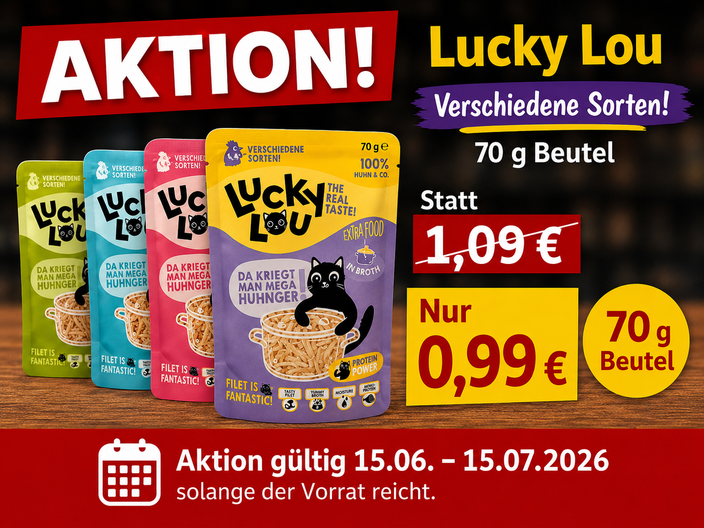 Lucky Lou 70g Extra Food
