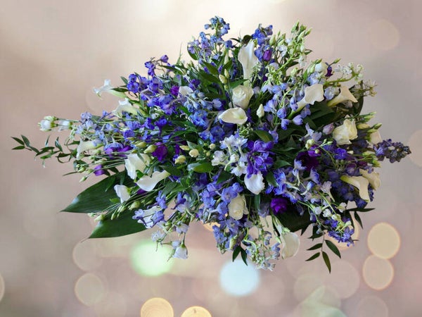 D 025 Serene Diepte in Blauw, Lila en Wit