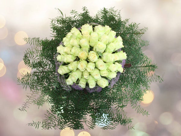 B 001 Elegante Harmonie van Wit en Lila