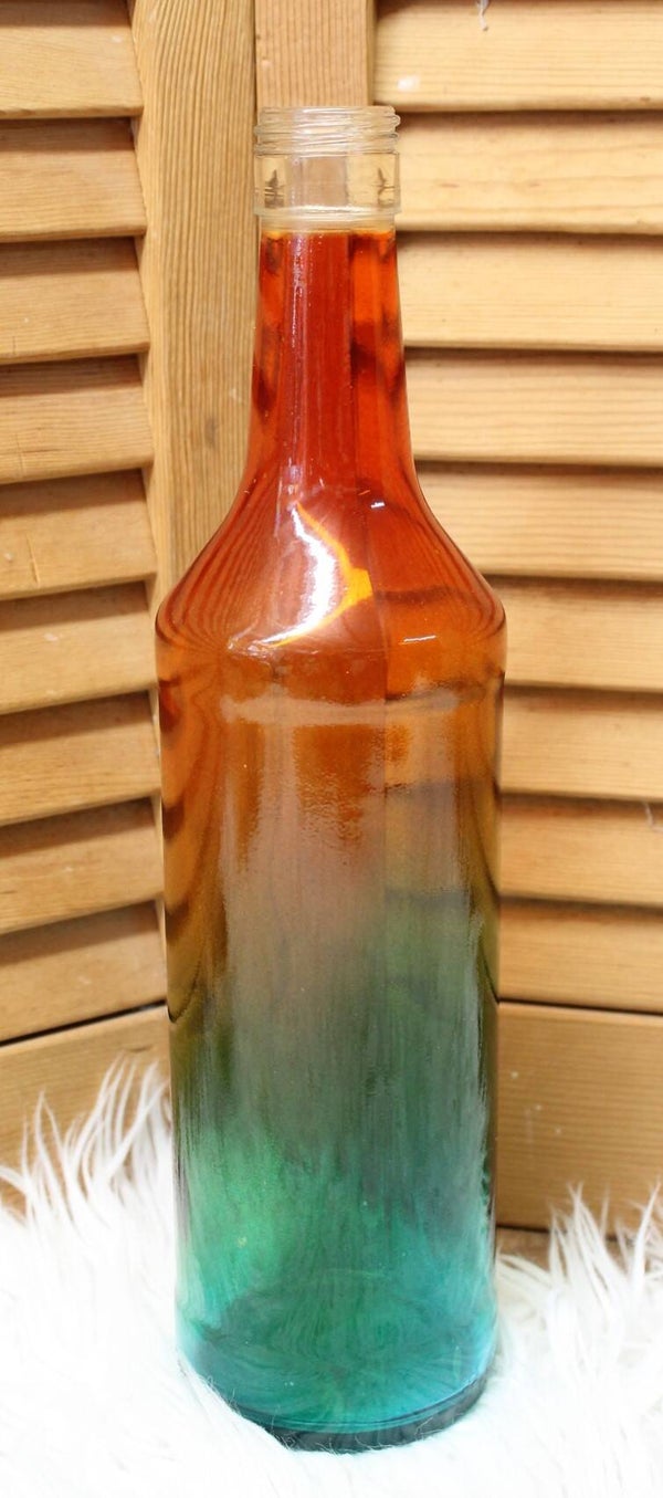 Fles in  multi collor uitvoering