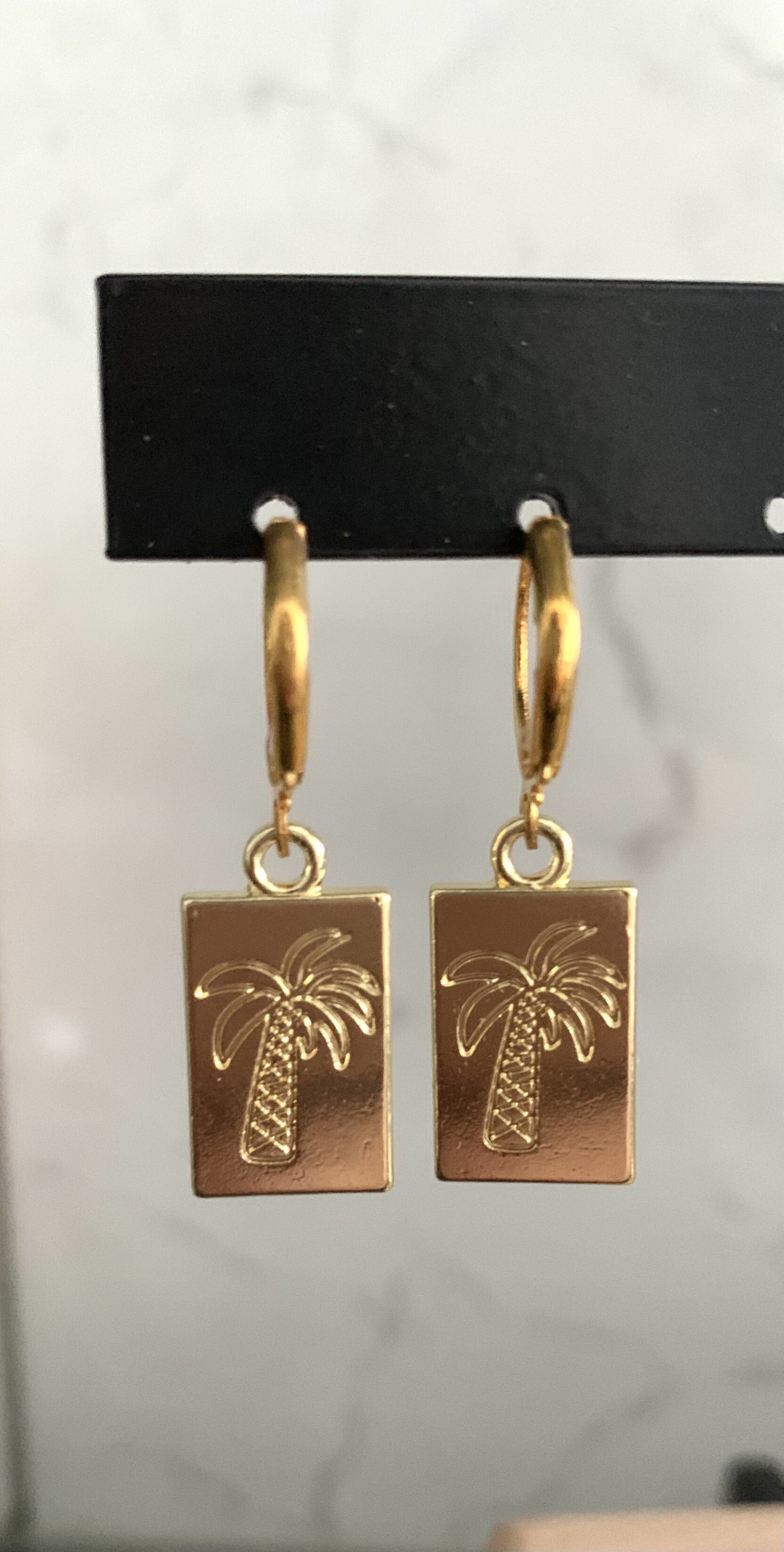 The palm tree earrings