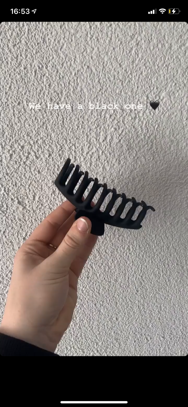 Haar clip zwart