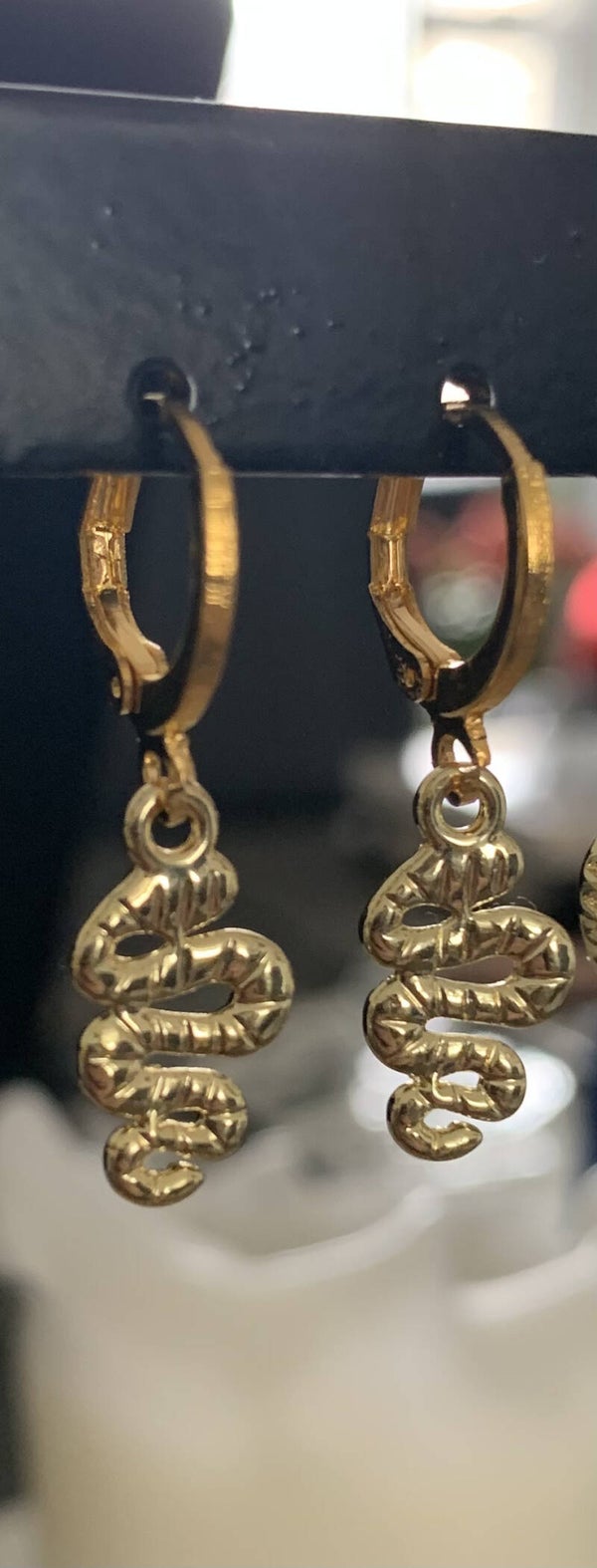 The snake earrings