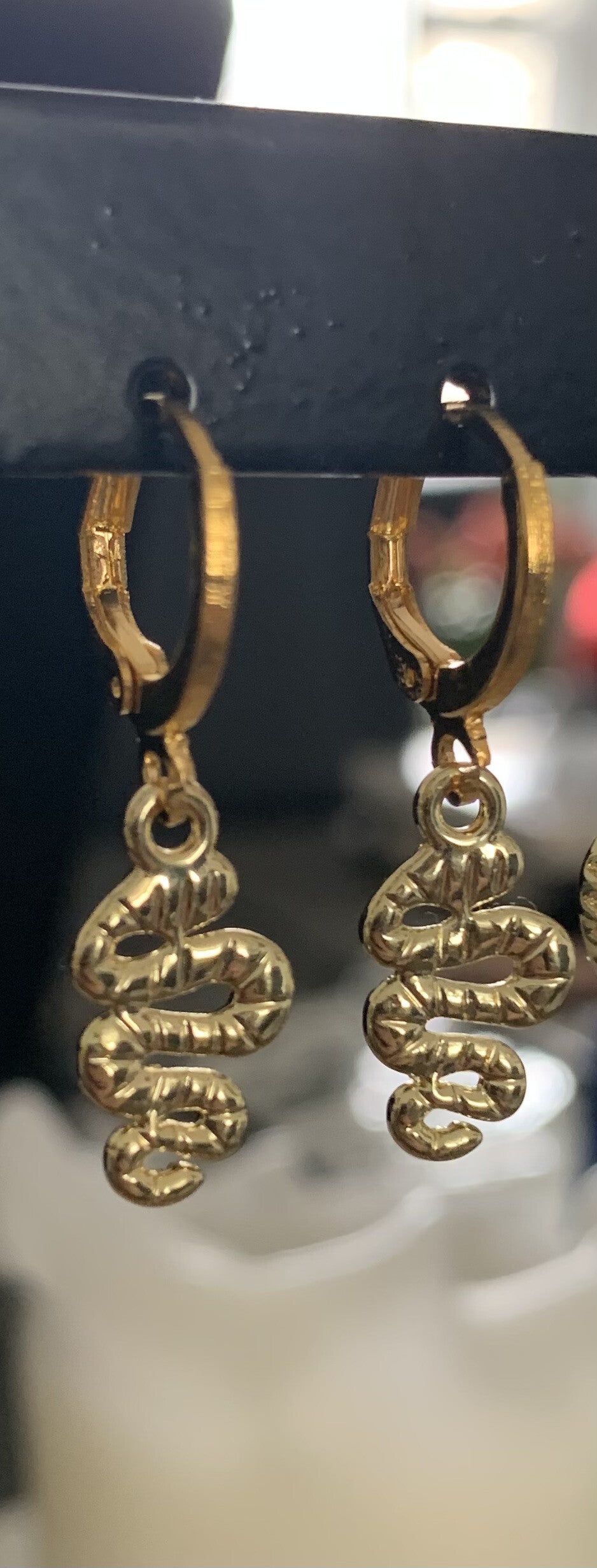 The snake earrings