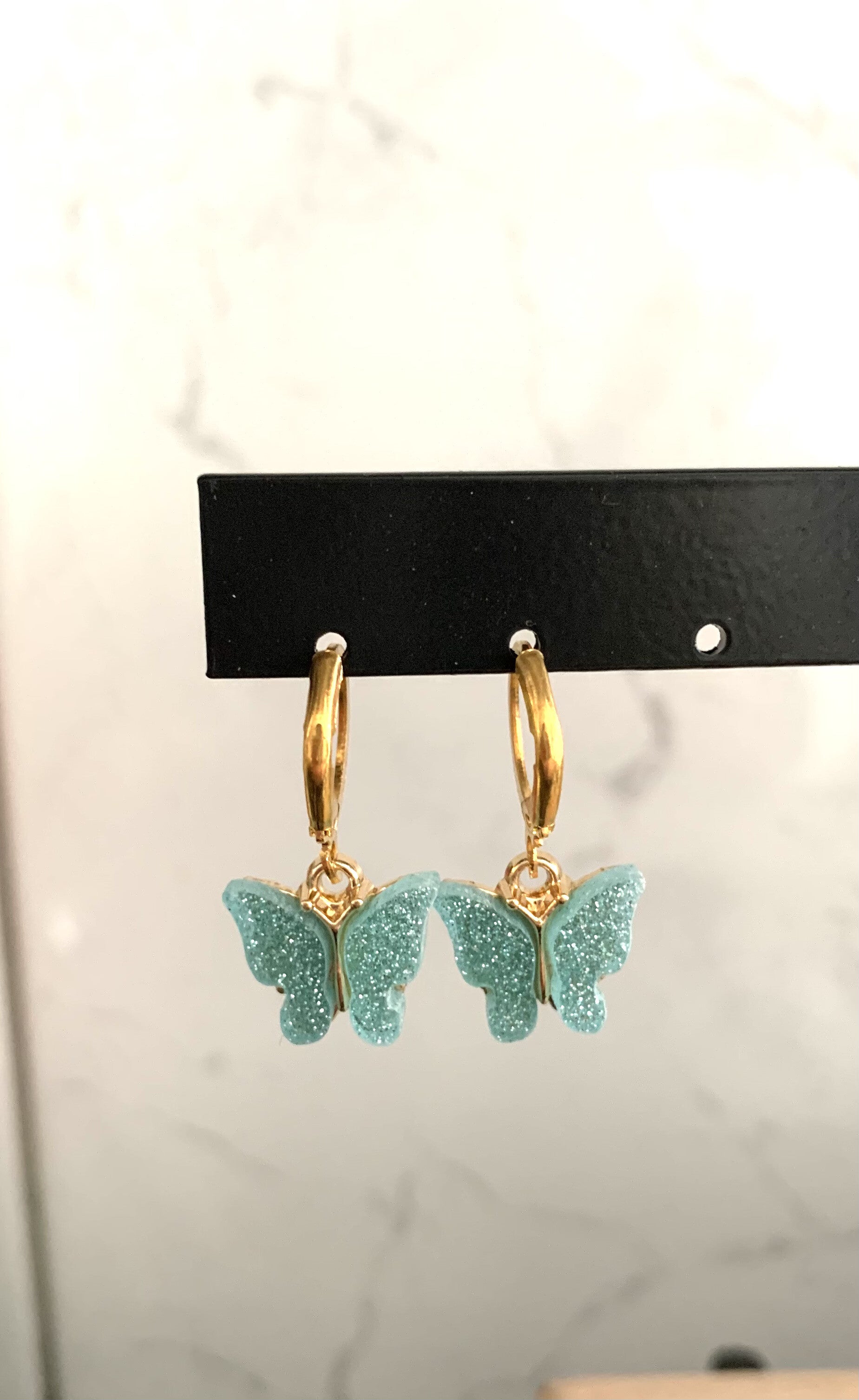 The blue butterfly earring