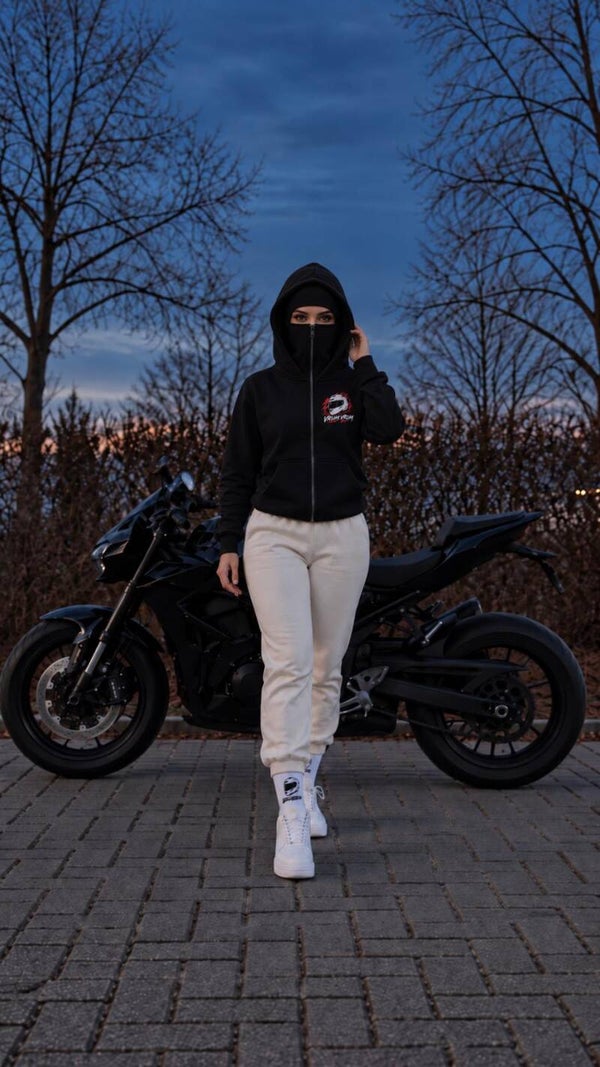Sweatjacke  schwarz klassisch und mit Balaclava verschiedene Varianten