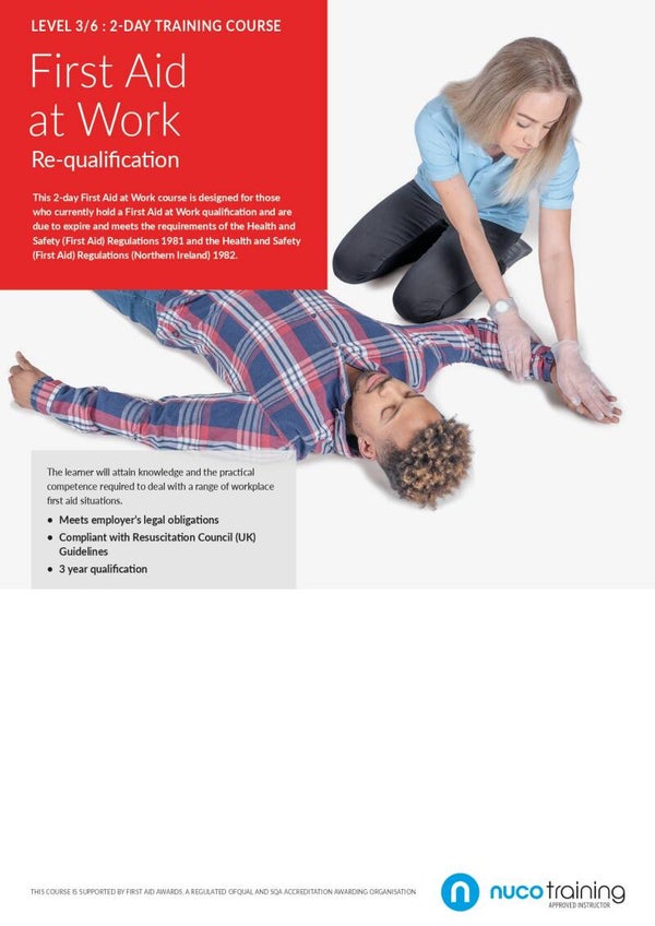 First Aid at Work Requalification. Islington, 04/07/2026 and 05/07/2026, 09:30 - 16:30