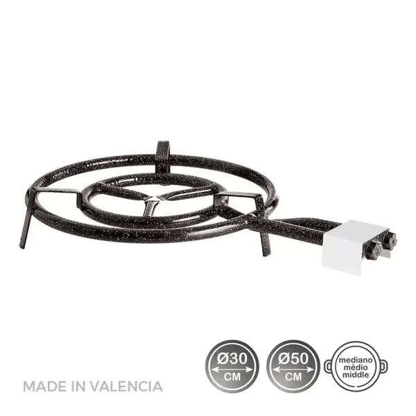 QUEMADOR DE GAS BUTANO/PROPANO Ø50 cm 2 FUEGOS