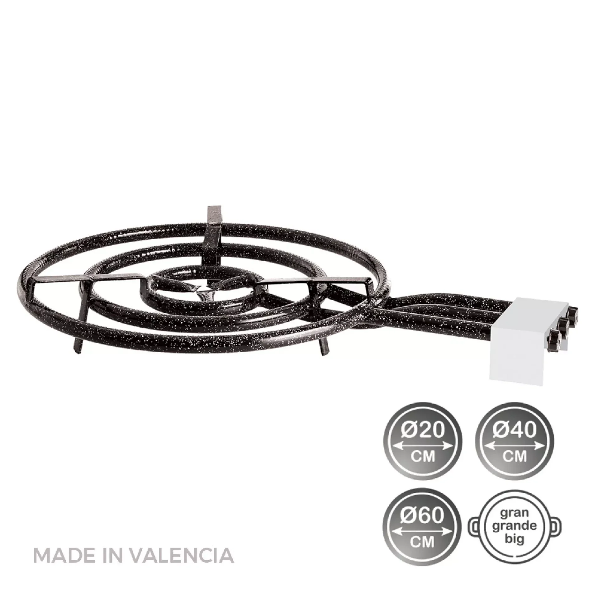QUEMADOR DE GAS BUTANO/PROPANO Ø60 m 3 FUEGOS