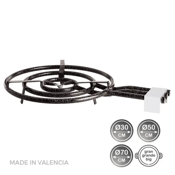 QUEMADOR DE GAS BUTANO/PROPANO Ø70 cm 3 FUEGOS