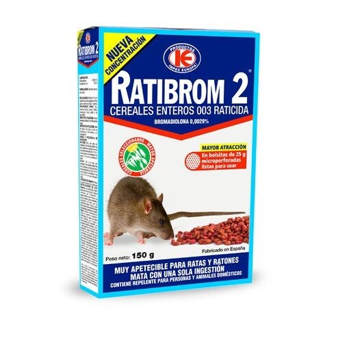 Raticida Grano Cereal 150 G - Ratibrom