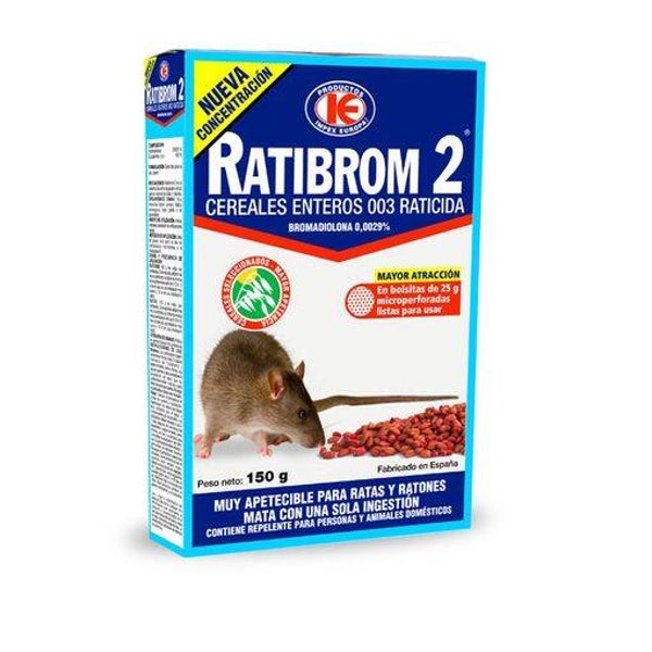 Raticida Grano Cereal 150 G - Ratibrom