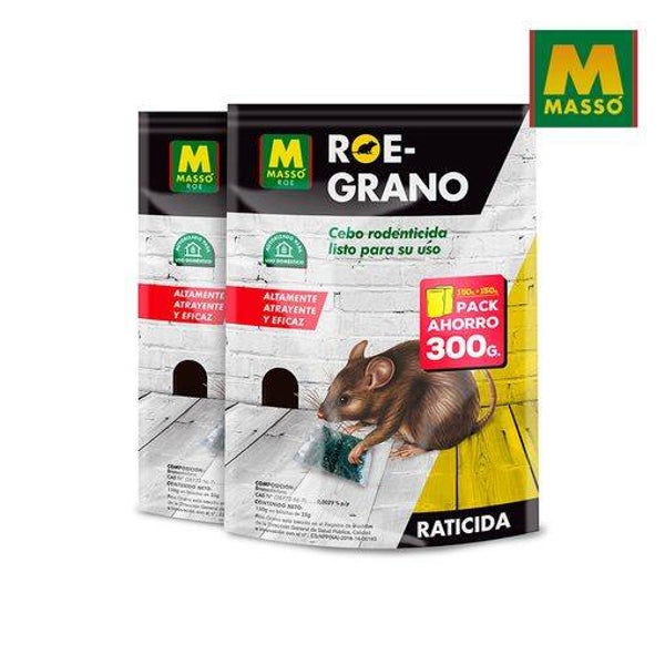 Pack 2 Unids - Raticida Roe-grano 150gr+150gr