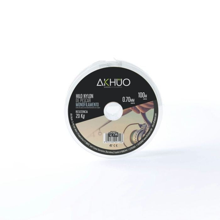 HILO NYLON PESCAR BLANCO AKHUO 0,7 MM 100 M