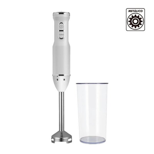 BATIDORA BRAZO 850W ENGRANAJE METÁLICO CON VASO PLÁSTICO