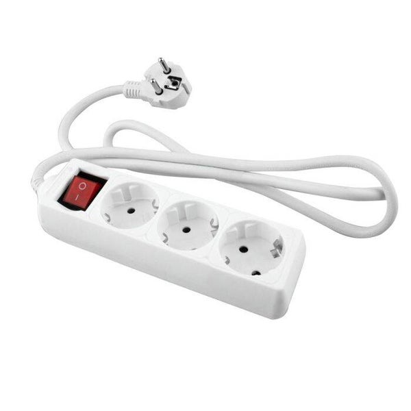 BASE BLANCA ONLEX T/T INTERRUPTOR CABLE 3 MTS 3 TOMAS