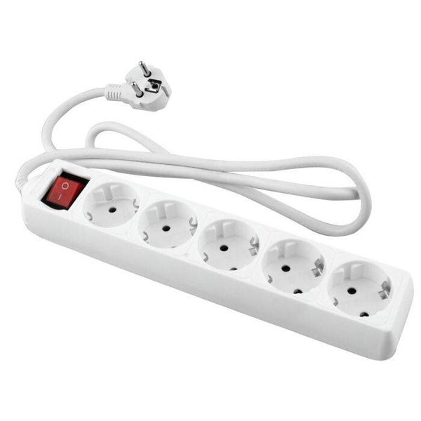 BASE BLANCA ONLEX T/T INTERRUPTOR CABLE 3 MTS 5 TOMAS