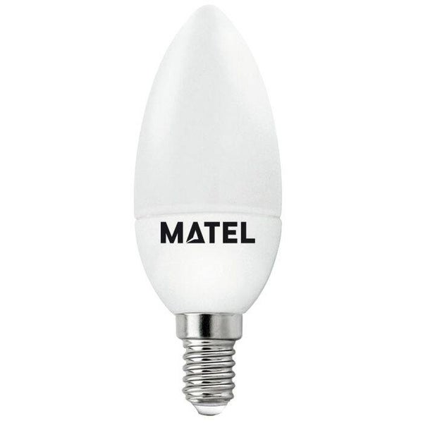BOMBILLA LED VELA MATEL E14 6W CÁLIDA