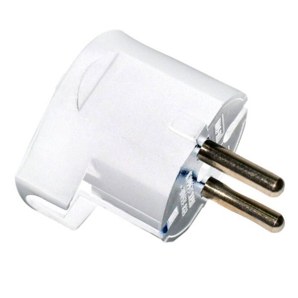 CLAVIJA SCHUKO BLANCA ONLEX 10A LATERAL RETRÁCTIL