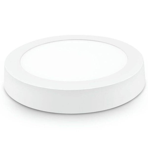 DOWNLIGHT LED SUPERFICIE REDONDO BLANCO MATEL 18W CÁLIDA