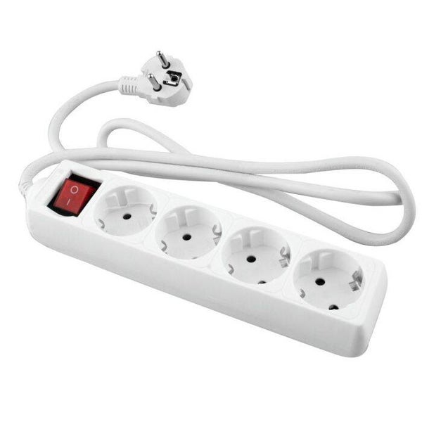 BASE BLANCA ONLEX T/T INTERRUPTOR CABLE 1,5 MTS 4 TOMAS