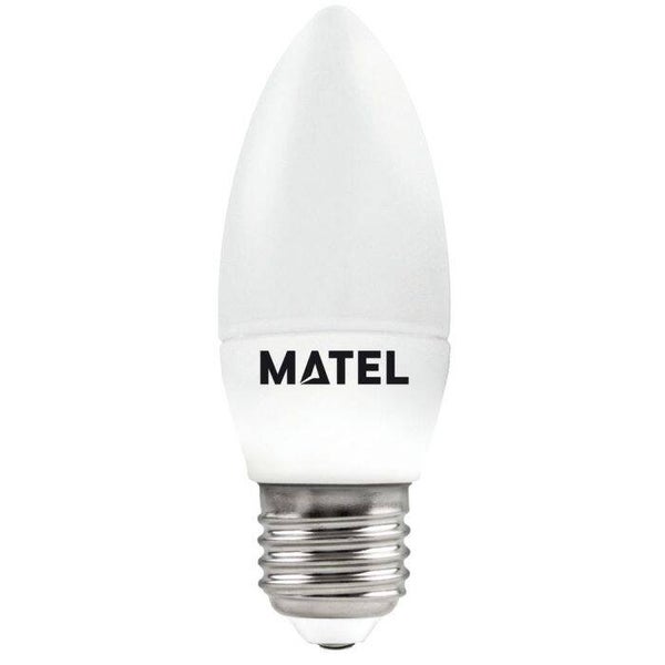 BOMBILLA LED VELA MATEL E27 7W FRÍA