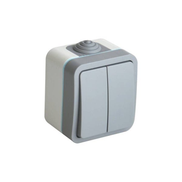 S-SUPERFICIE CONMUTADOR DOBLE LUXE IP54 ONLEX