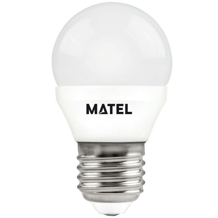 BOMBILLA LED ESFÉRICA MATEL E27 8W NEUTRA