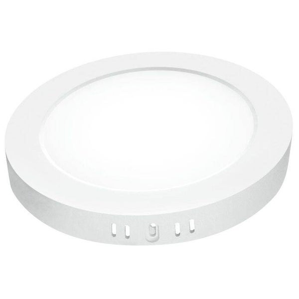 DOWNLIGHT LED PC SUPERFICIE REDONDO BLANCO MATEL 18W FRÍA