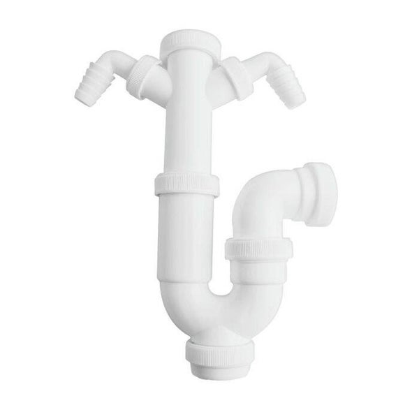 SIFÓN CURVO ARTIC LAVADORA DOBLE 1 1/2"
