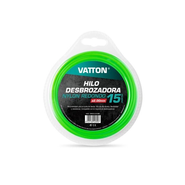 HILO DESBROZADORA NYLON VATTON 2,0 MM 15M