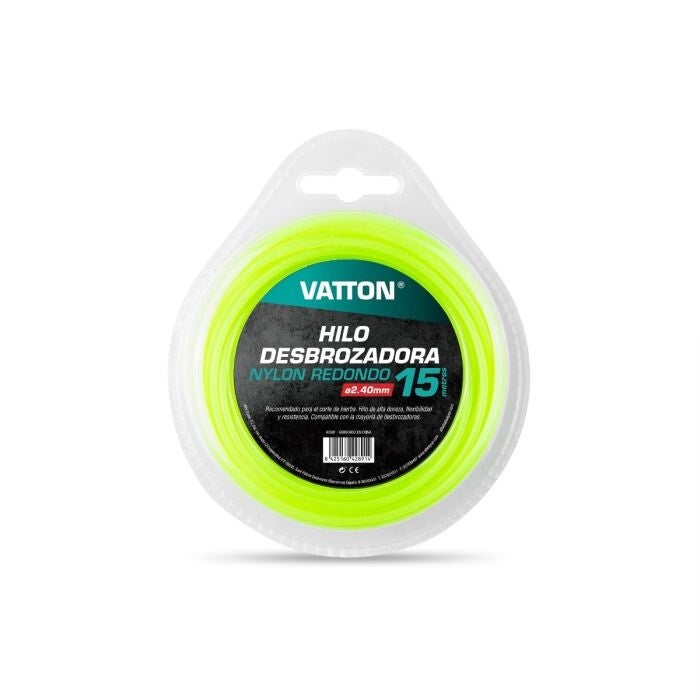HILO DESBROZADORA NYLON VATTON 2,4 MM 15M