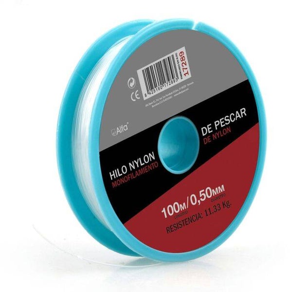 HILO NYLON PESCAR BLANCO AKHUO 0,6 MM 100 M