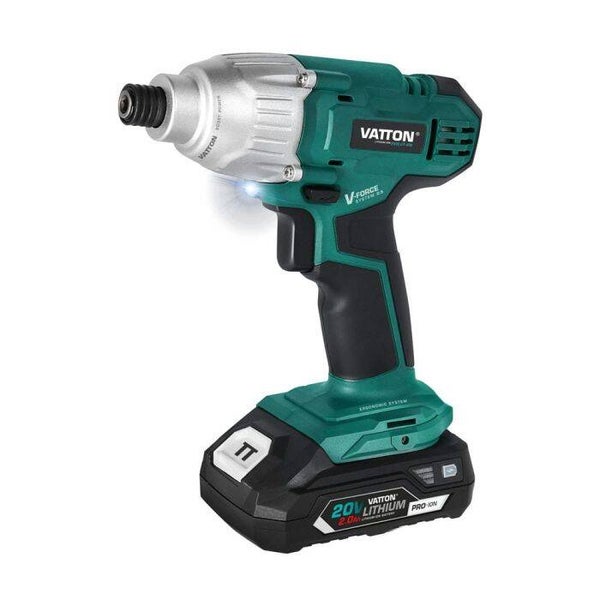 ATORNILLADOR DE IMPACTO VATTON 20V 1 BATERÍA 2.0AH