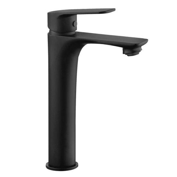 MONOMANDO LAVABO ALTO CORAL NEGRO MATE