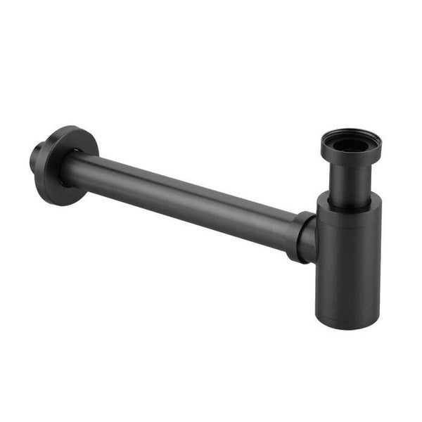 SIFÓN VISTO LAVABO ARTIC 1/4"x32 NEGRO MATE