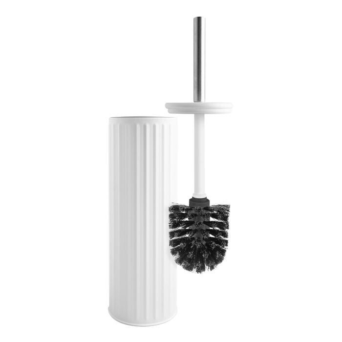 ESCOBILLERO WC INOX BLANCO 38CM