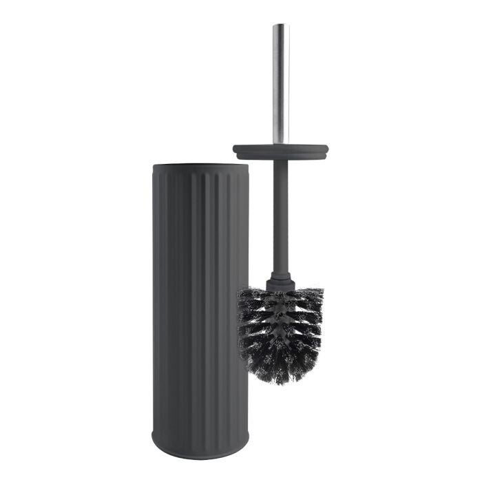 ESCOBILLERO WC INOX NEGRO 38CM