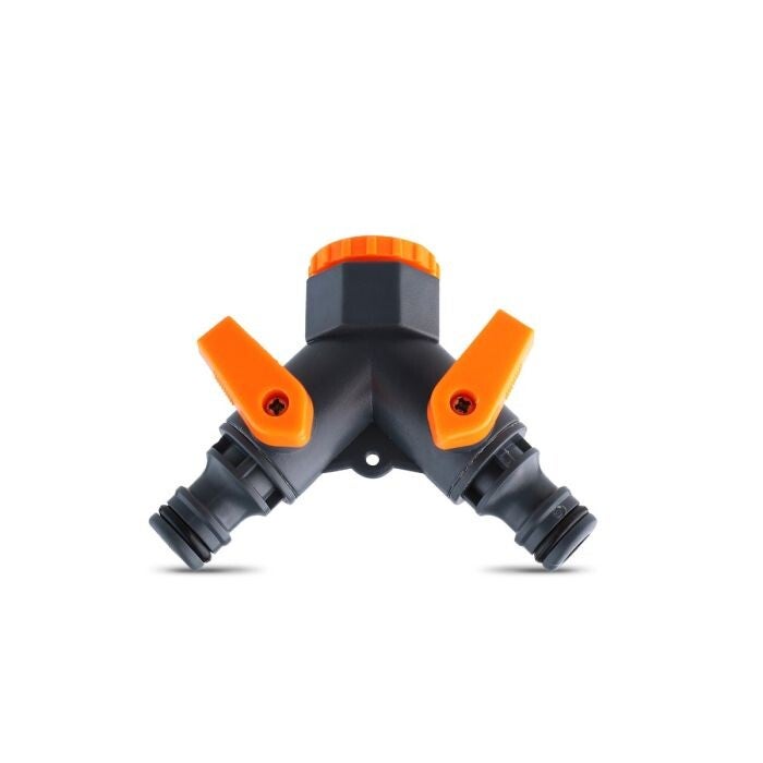 ADAPTADOR MANGUERA 2 TOMAS 1/2" x 3/4"