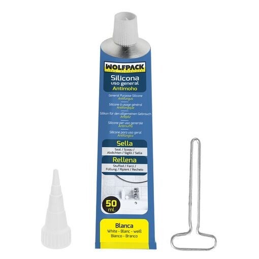 Silicona Acida Tubo 50 Cc Blanca