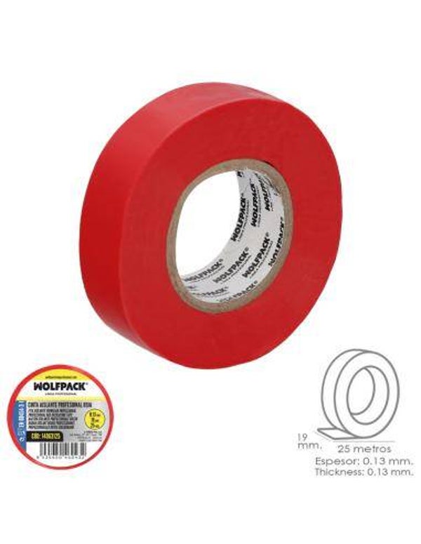 Cinta Aislante Profesional Roja Cinta Aislante Cables