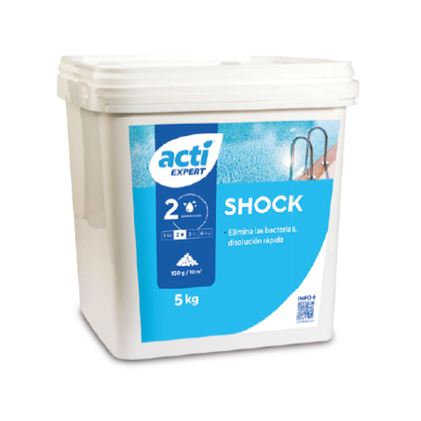 Cloro Rápido ACTI SHOCK SCP Dicloro Choque Granulado 5 Kg