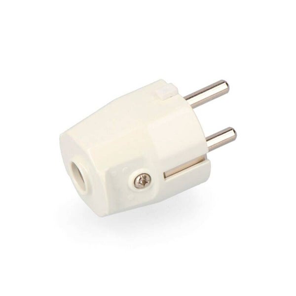 CLAVIJA TIPO F 4,8mm 10/16A T/TL BLANCA (ENVASADA)