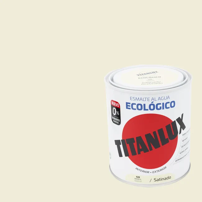 Esmalte de interior ecológico TITANLUX color marfil satinado 750ml