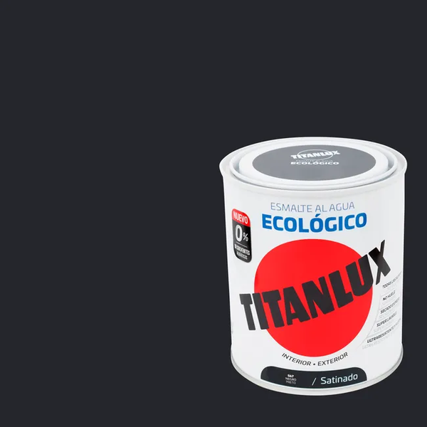 Esmalte de interior ecológico TITANLUX color negro satinado 750ml