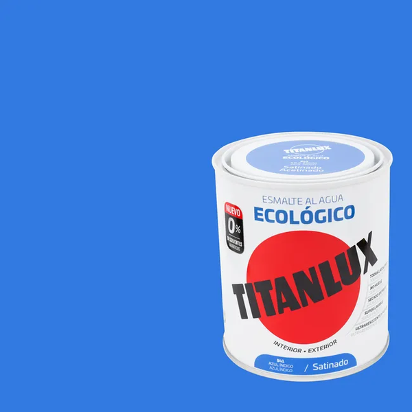 Esmalte de interior ecológico TITANLUX color azul indigo satinado 750ml